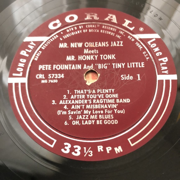 Pete Fountain, Big Tiny Little Vinyl Lp - Picture 4 of 9